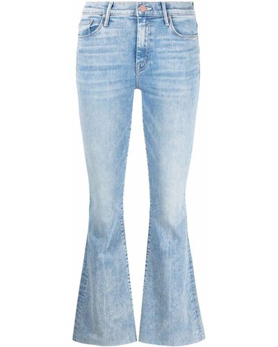 Mother Mid-rise Flared Jeans - Blue