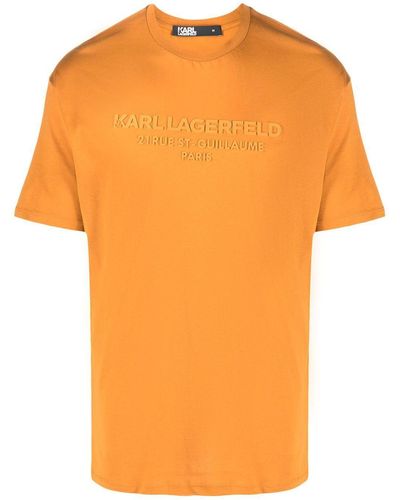 Karl Lagerfeld クルーネック Tシャツ - オレンジ