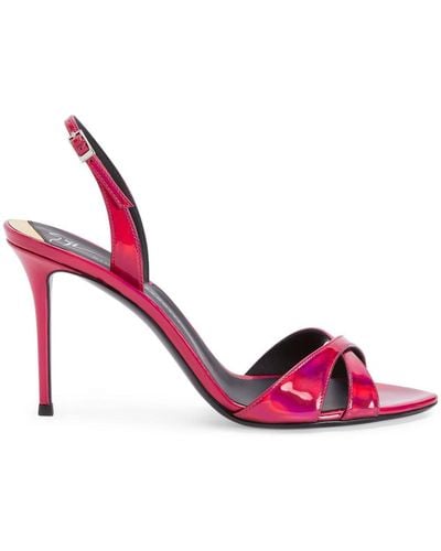Giuseppe Zanotti Dorotee 105mm Iridescent Sandals - Pink