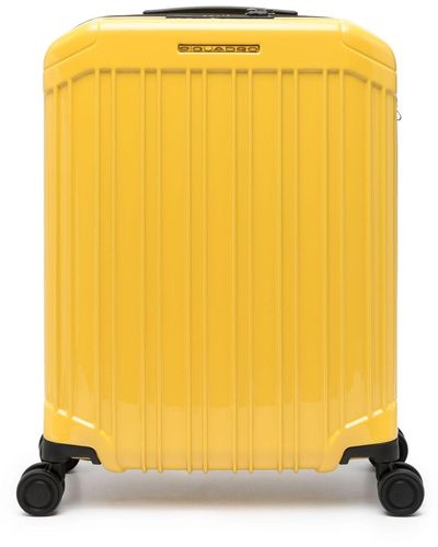 Piquadro Ultra Slim Spinner Pq-light Cabin Trolley - Yellow