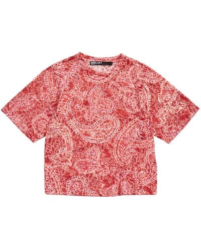 Bimba Y Lola Paisley-print T-shirt - Pink