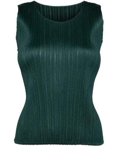 Pleats Please Issey Miyake New Colorful Basics 3 Tank Top - グリーン
