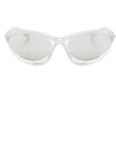 Prada Ergonomische Sonnenbrille - Weiß