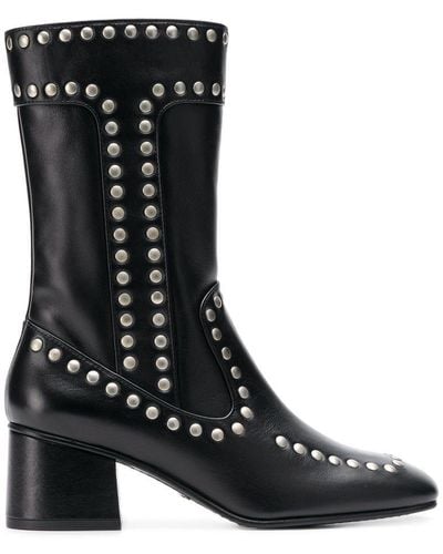 COACH Studded Boots - Black