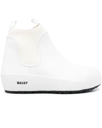 Bally Gadey Flatform Elastic-panel Boots - White