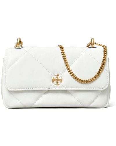 Tory Burch Kira Quilted Leather Crossbody Bag - White