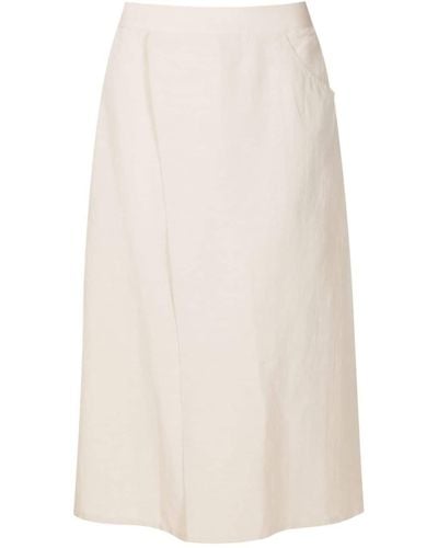 UMA | Raquel Davidowicz High-waisted A-line Skirt - White