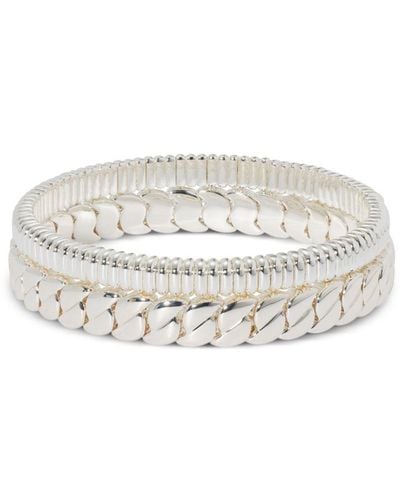Roxanne Assoulin Lot de deux bracelets Luxe à perles - Blanc
