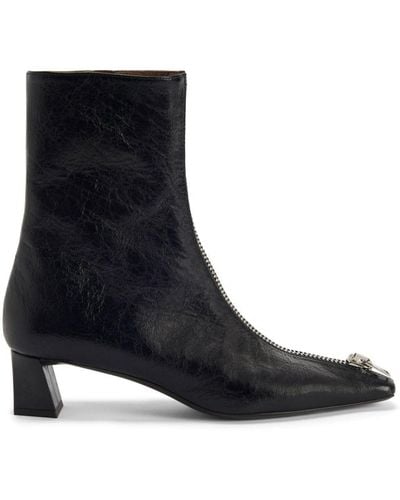 Giuseppe Zanotti Oraine Zip-detail Leather Ankle Boots - Black