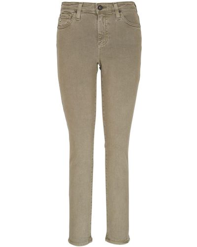 AG Jeans High-rise Skinny Jeans - Natural