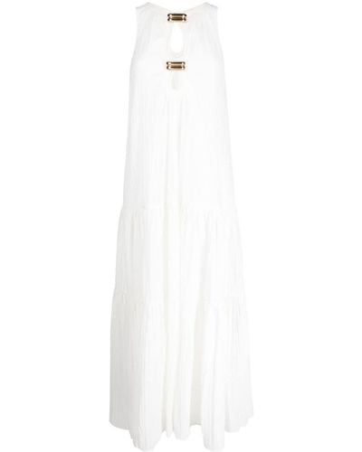 Acler Conara Tiered Maxi Dress - White