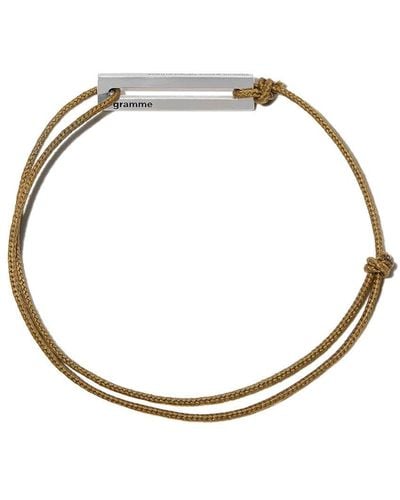 Le Gramme Bracelet 1.7g à nœud coulissant - Métallisé