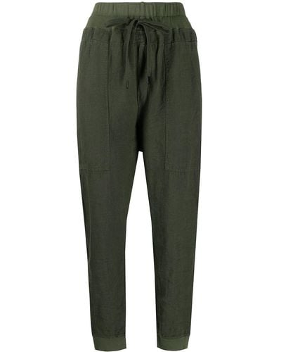 Bassike High-waisted Drawstring Track Trousers - Green