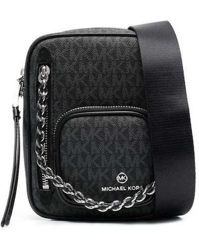 MICHAEL Michael Kors Monogram-pattern Satchel Bag - Black