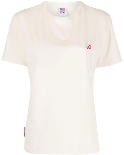 Autry Logo-print Short-sleeved T-shirt - White