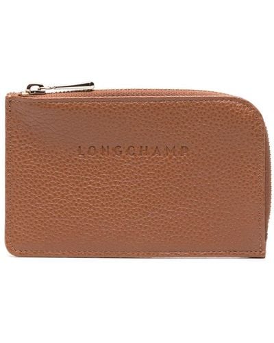 Longchamp Le Foulonné カードケース - ブラウン