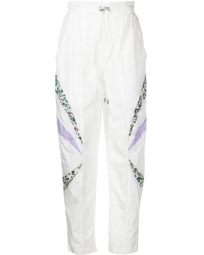Isabel Marant Pantalones con paneles en contraste - Blanco