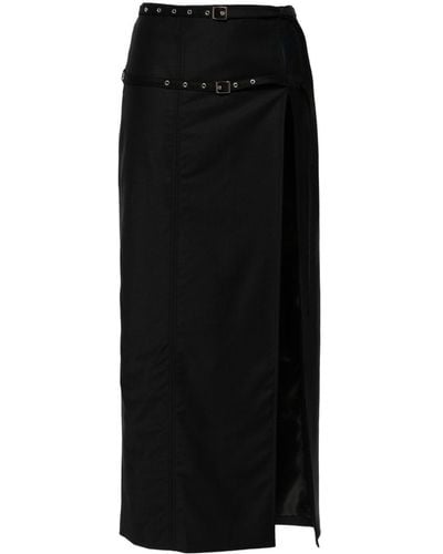 AYA MUSE Kura Side-slit Pencil Skirt - Black