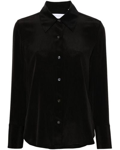 Equipment Leona Silk Shirt - Black