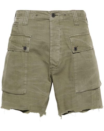 Polo Ralph Lauren Raw-cut Herringbone Cargo Shorts - Green