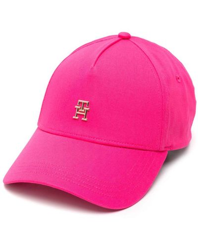 Tommy Hilfiger Baseballkappe mit Logo-Schild - Pink