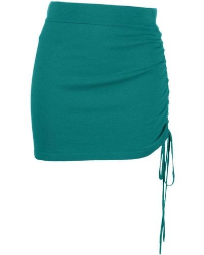 P.A.R.O.S.H. Ruched Mini Skirt - Green
