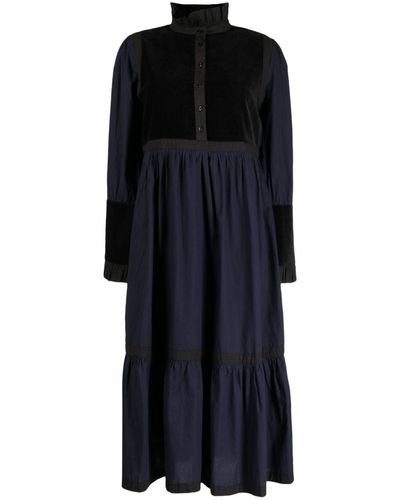 BATSHEVA ラッフル ドレス - ブラック