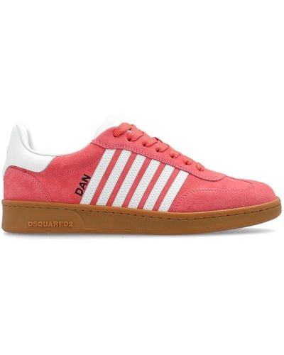 DSquared² Low Top Striped Trainers - Red