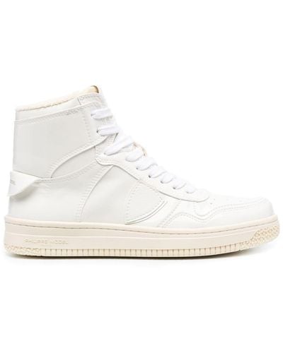 Philippe Model Lace-up High-top Sneakers - White