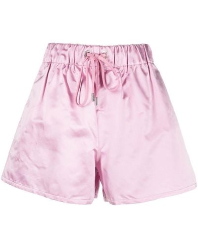 Sa Su Phi Silk A-line Shorts - Pink