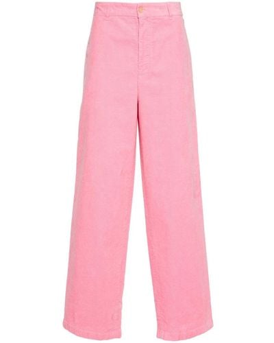 Acne Studios Straight-leg Corduroy Pants - Pink