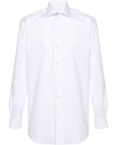 Brioni Poplin Cotton Shirt - White