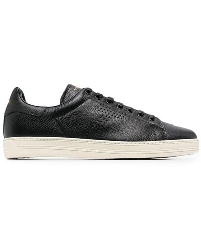 Tom Ford Warwick Low-top Leather Sneakers - Black