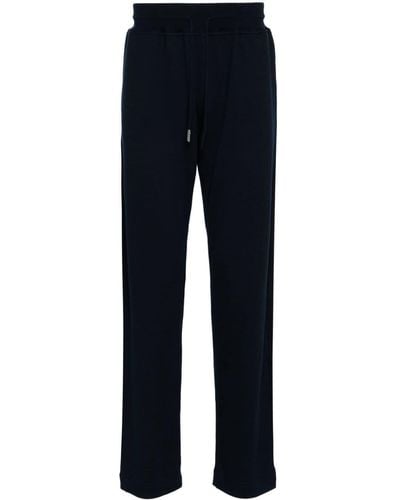 Kiton Cotton Tapered Track Trousers - Blue