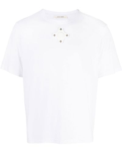 Craig Green T-shirt con dettaglio occhielli - Bianco