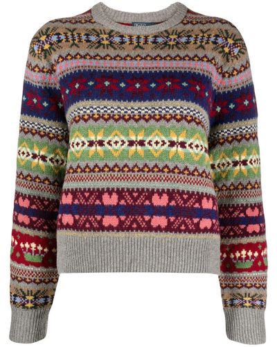 Polo Ralph Lauren Fair Isle Crew Neck Sweater - Meerkleurig