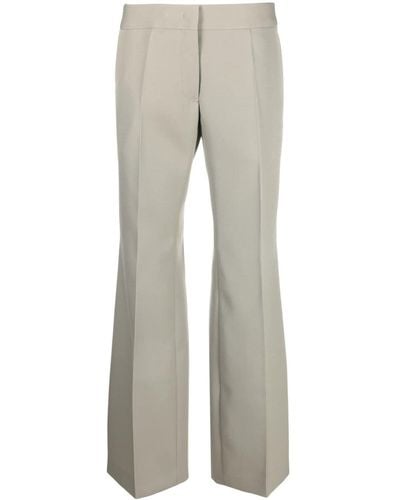 Jil Sander Wide-leg Wool Tailored Pants - Gray