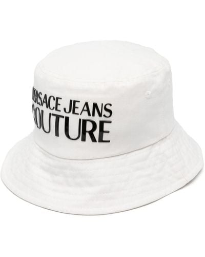 Versace Fischerhut mit Logo - Weiß