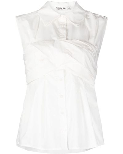 Jonathan Simkhai Rainey Button-up Shirt - White