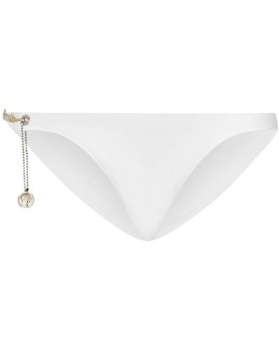 Dolce & Gabbana Slip de bain à plaque logo - Blanc