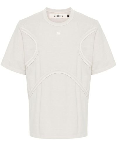 MISBHV T-shirt con inserti - Bianco