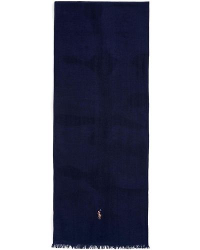 Polo Ralph Lauren Schal mit Polo Pony-Stickerei - Blau