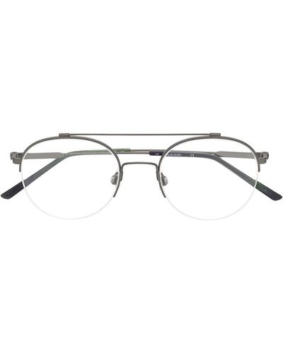 Calvin Klein Brille mit rundem Gestell - Grau