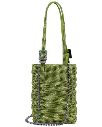 Benedetta Bruzziches Loll La Petite Crystal-embellished Mini Bag - Green