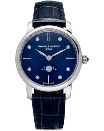 Frederique Constant Reloj Classics Slimline Ladies Moonphase de 30 mm - Azul