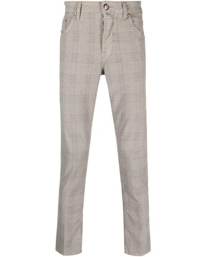 Jacob Cohen Mini Check-print Skinny Pants - Gray