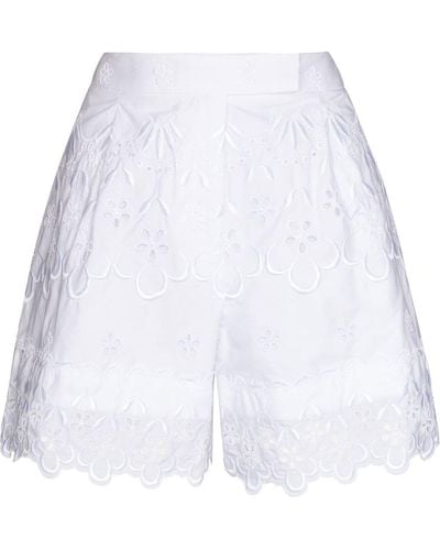 Simone Rocha Broderie Anglaise Shorts - Wit