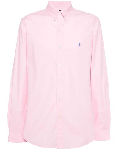 Polo Ralph Lauren Chemise boutonné à logo - Rose