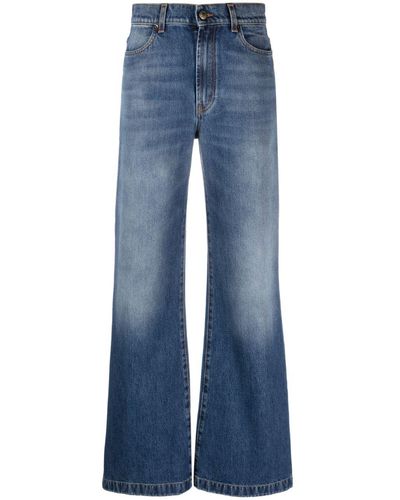 La DoubleJ High-waisted Flared Jeans - Blue