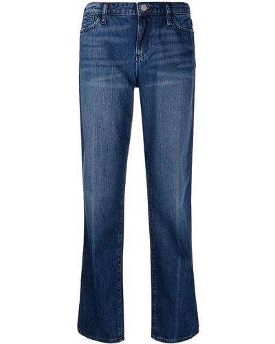 Emporio Armani J15 Relaxed-fit Worn-wash Jeans - Blue